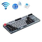 Technology 87-key Wireless Wired Bluetooth Three-mode Gaming Mechanical Keyboard(Gray Black Green Shaft) - 1