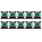 10 PCS Gateron G Shaft Black Bottom Transparent Shaft Cover Axis Switch, Style: G3 Foot (Green Shaft) - 1