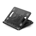 Foldable Laptop Desktop Heightening Cooling Bracket(Black) - 1