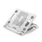 Foldable Laptop Desktop Heightening Cooling Bracket(White) - 1