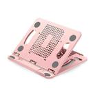 Foldable Laptop Desktop Heightening Cooling Bracket(Pink) - 1