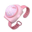 Outdoor Portable Cartoon Star Projection Lamp Leafless Watch Fan(Pink) - 1