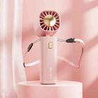 XQT-Q09 Outdoor Portable Mini USB Handheld Hanging Neck Fan(Pink) - 1