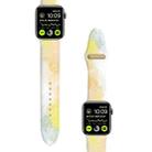 2 PCS Printed Silicone Watch Band For Apple Watch Ultra 49mm / Series 8&7 45mm / SE 2&6&SE&5&4 44mm / 3&2&1 42mm (Maple Forest) - 1