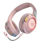 EL-A2 Gaming Ambient Light Folding Wireless Bluetooth Headset(Pink) - 1