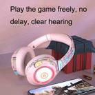 EL-A2 Gaming Ambient Light Folding Wireless Bluetooth Headset(Pink) - 5
