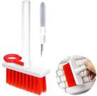 2 PCS 5 In 1 Earbud Cleaning Pen + Keyboard Cleaning Brush + Key Cap Puller(Red White) - 1