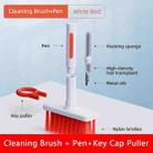 2 PCS 5 In 1 Earbud Cleaning Pen + Keyboard Cleaning Brush + Key Cap Puller(Red Black) - 4