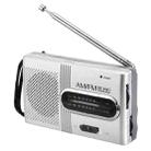 INDIN BC-R21 AM/FM Portable Radio Old Man Morning Practice Player(Silver Gray) - 1