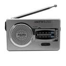 BC-R2033  AM FM Radio Telescopic Antenna Full Band Portable Radio Receiver(Silver Gray) - 2