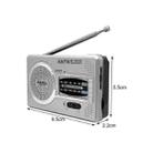 BC-R2033  AM FM Radio Telescopic Antenna Full Band Portable Radio Receiver(Silver Gray) - 3