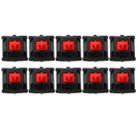 10PCS Cherry Shaft MX Switch Linear Mute Keyboard Shaft, Color: Red Shaft - 1