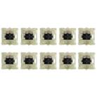 10PCS Cherry MX RGB Transparent Shaft Switch Mechanical Keyboard Triangular Shaft Body, Color: Black Shaft - 1