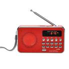 L-938  MP3 Audio Player FM Radio Support  SD MMC Card AUX-IN Earphone-out(Red) - 1