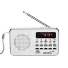 L-938  MP3 Audio Player FM Radio Support  SD MMC Card AUX-IN Earphone-out(White) - 1