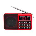 Y-928 FM Radio LED Display MP3 Support  TF Card U Disk(Red) - 1