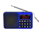 Y-928 FM Radio LED Display MP3 Support  TF Card U Disk(Blue) - 1