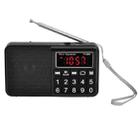 Y-928 FM Radio LED Display MP3 Support  TF Card U Disk(Black) - 1