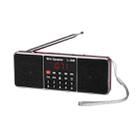 L-288FM Dual Speaker Radio MP3 Player Support TF Card/U Disk with LED Display(Red) - 1