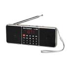 L-288FM Dual Speaker Radio MP3 Player Support TF Card/U Disk with LED Display(Gold) - 1