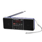 L-288FM Dual Speaker Radio MP3 Player Support TF Card/U Disk with LED Display(Blue) - 1