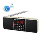 L-288AM  Bluetooth Dual Speaker Radio MP3 Player Support TF Card/U Disk with LED Display(Gold) - 1