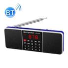 L-288AM  Bluetooth Dual Speaker Radio MP3 Player Support TF Card/U Disk with LED Display(Blue) - 1