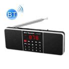 L-288AM  Bluetooth Dual Speaker Radio MP3 Player Support TF Card/U Disk with LED Display(Black) - 1