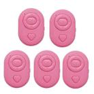 5 PCS Wireless Camera Controller Mobile Phone Multi-Function Bluetooth Selfie, Colour: S1 Pink Bagged - 1