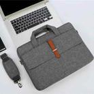 Multifunctional Wear-resistant Shoulder Handheld Laptop Bag, Size: 13 - 13.3 inch(Gray) - 1