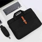 Multifunctional Wear-resistant Shoulder Handheld Laptop Bag, Size: 14 - 14.6 inch(Black) - 1