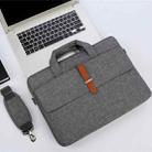 Multifunctional Wear-resistant Shoulder Handheld Laptop Bag, Size: 15 - 15.6 inch(Gray) - 1