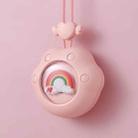Summer Mini USB Portable Hanging Neck Fan, Style:(Rainbow (Pink)) - 1