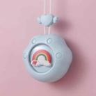 Summer Mini USB Portable Hanging Neck Fan, Style:(Rainbow (Blue)) - 1
