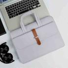PU Waterproof Wear-resistant Laptop Bag, Size: 13-13.3 inch(Gray) - 1