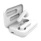 Large Capacity Charging Bin 5.0TWS Wireless Touch Business Call Sports Bluetooth Headset(White) - 1