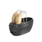 Elderly Use Can Charge Sound Amplifier Hearing Aid, Specification: US Plug(Skin Color Double Machine+Black Charging Bin) - 2