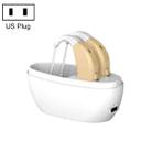 Elderly Use Can Charge Sound Amplifier Hearing Aid, Specification: US Plug(Skin Color Double Machine+White Charging Bin) - 1