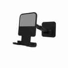 2 PCS T11 Wall Paste Mobile Phone Bracket Foldable Lift Bathroom Kitchen Wall Bracket(Black) - 1