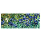 300x800x1.5mm Unlocked Am002 Large Oil Painting Desk Rubber Mouse Pad(Iris) - 1