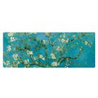 300x800x3mm Locked Am002 Large Oil Painting Desk Rubber Mouse Pad(Apricot Flower) - 1