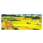 400x900x3mm Locked Am002 Large Oil Painting Desk Rubber Mouse Pad(Wheat Field) - 1