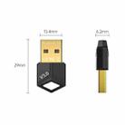 USB Bluetooth Adapter 5.0PC Computer Wireless Audio Receive Transmitter, Color: Black - 2