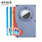 Tracker Card Holder Anti Loss RFID Wallet Card Holder for AirTag(Grey) - 1