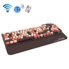 Mofii GEEZER G7 107 Keys Wired / Wireless / Bluetooth Three Mode Mechanical Keyboard, Cable Length: 1.5m(Brown) - 1