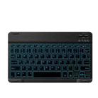 78 Keys 10 Inch RGB Colorful Backlit Bluetooth Keyboard For Mobile Phone / Tablet(Black) - 1