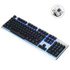 LANGTU G800 104 Keys Game Luminous Wired Keyboard,Cable Length:1.5m(Black Black Shaft Ice Blue Light) - 1