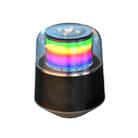S6 RGB Colorful Lights Mini Bluetooth Speaker(Dazzling black) - 1