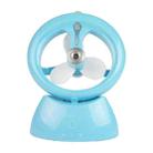 Mini USB Rechargeable Spray Fan Student Dormitory Office Desktop Mute Fan(Glossy Blue) - 1