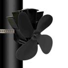 YL603 Thermodynamic Magnetless Wall Mounted Fireplace Fan(Black) - 1